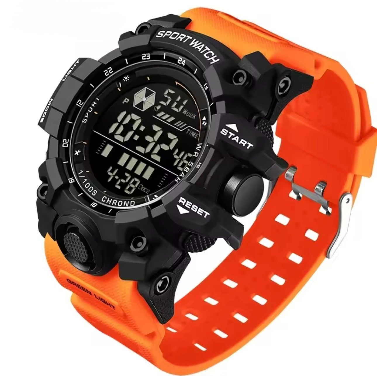 Mens Sport Watch – Multifunctional Digital Rugged Military Style Water-Resistant
