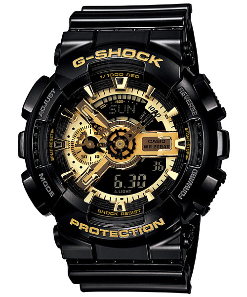 Casio G-Shock GA-110GB-1AJF Quartz Black,Gold Dial 51.2 mm Watch