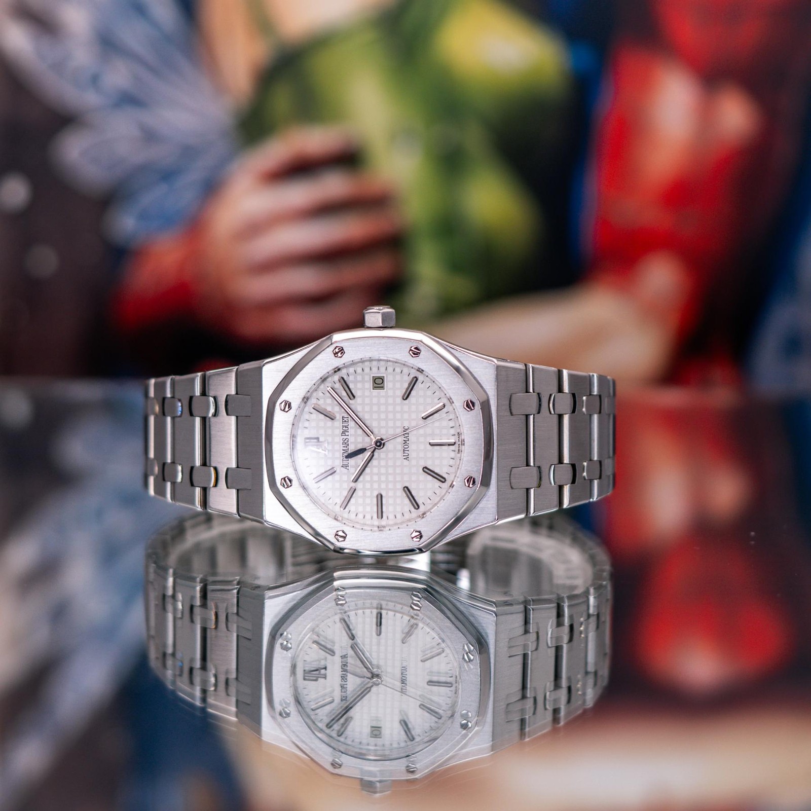 Audemars Piguet Royal Oak 39mm Grande Tapisserie White Dial 15300ST.OO.1220ST.01
