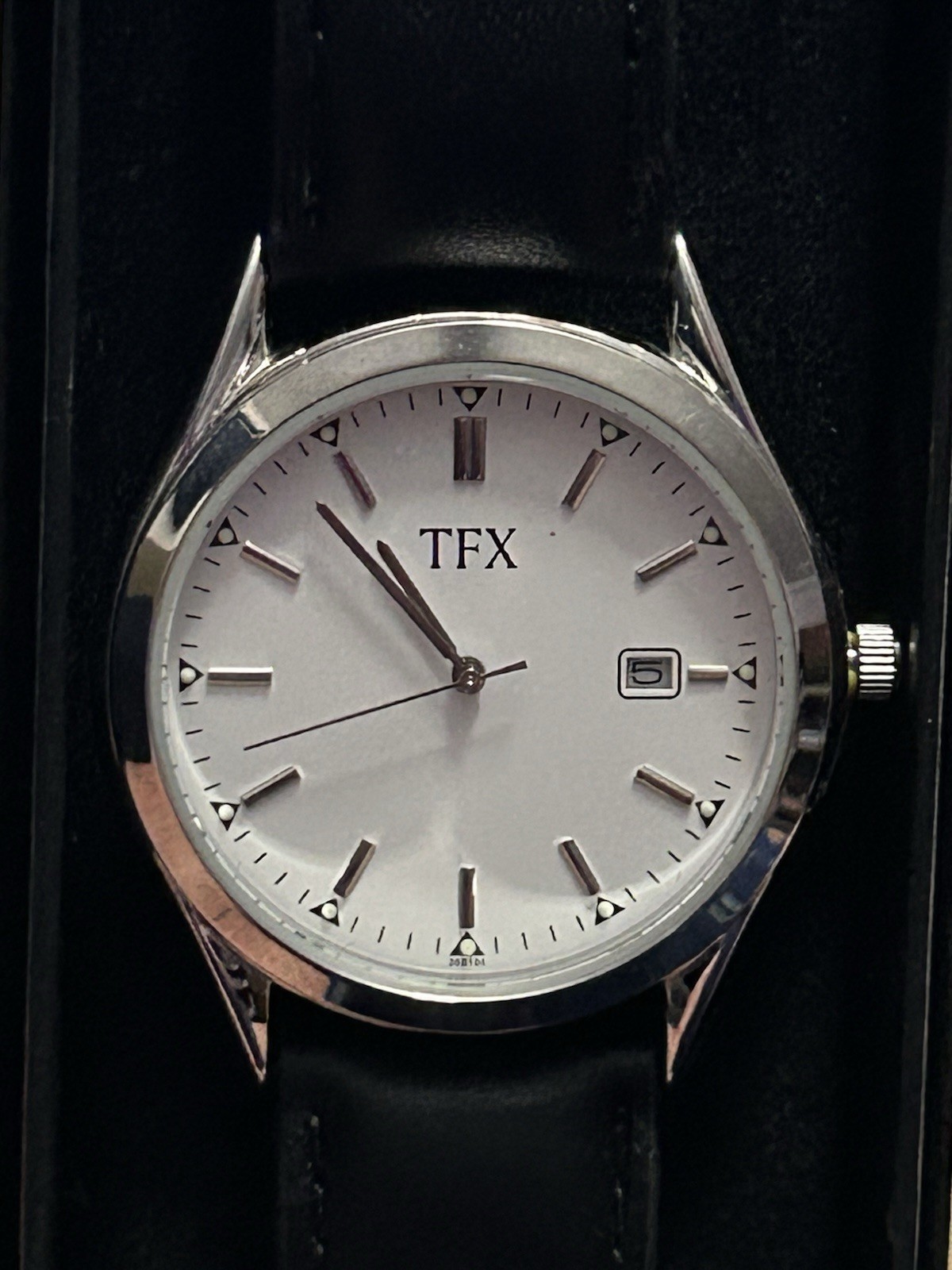 Ford Motor Company 20 Year Anniversary TFX Bulova Men’s Wrist Watch Leather Band