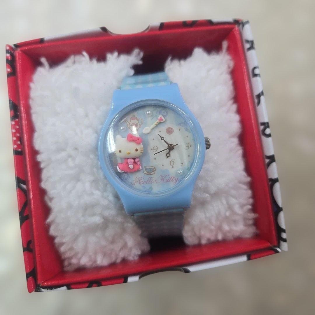 Sunflame Hello Kitty Watch Quartz Working Used Kids Girl Wristwatch