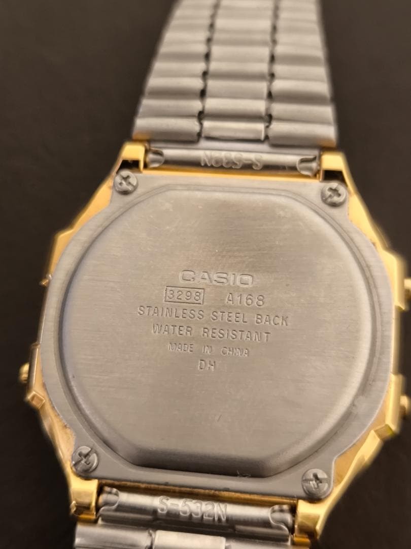 CASIO Digital Watch A168 Gold