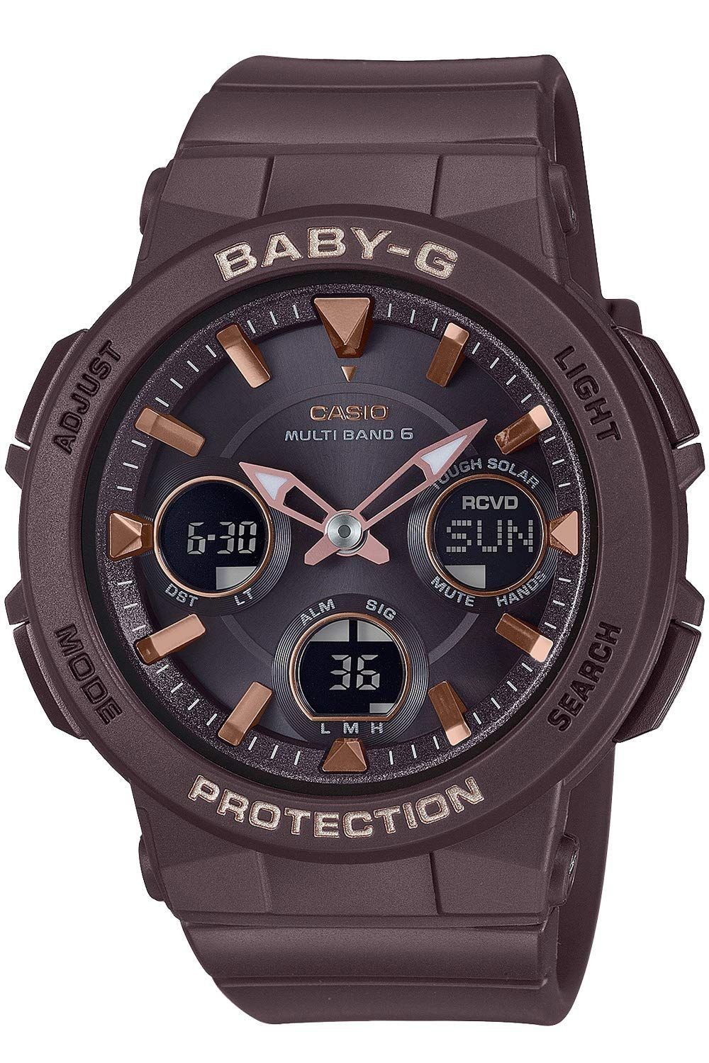 Radio Solar Baby G BGA 2510 5AJF Women’s Watch Casio Brown