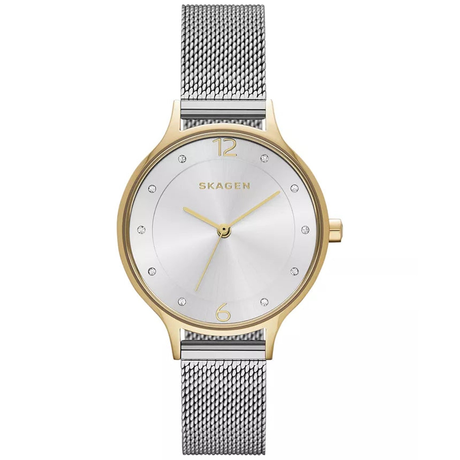 0227KC – Skagen Skagen Skw2340 Womens Two-Tone Gold Silver Mesh Watch