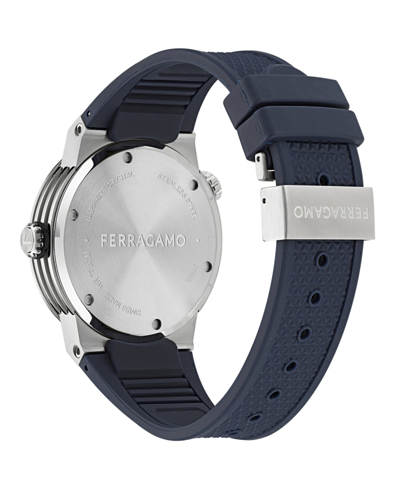 Ferragamo F-80 GMT Worldtime Men’s Watch, Swiss Made Luxury Designer Watch for