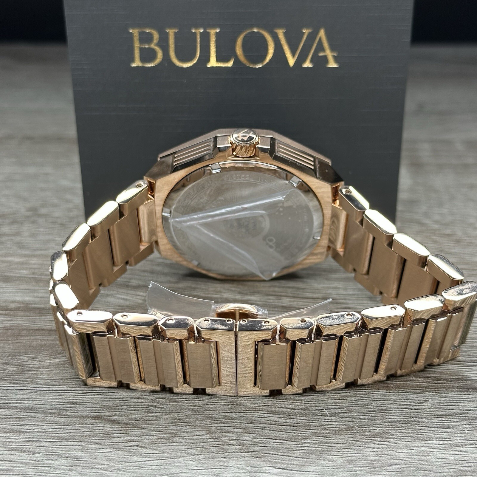 NEW✅262kHz✅Bulova Precisionist X Chronograph Rose Gold Steel Watch 97D129 $995