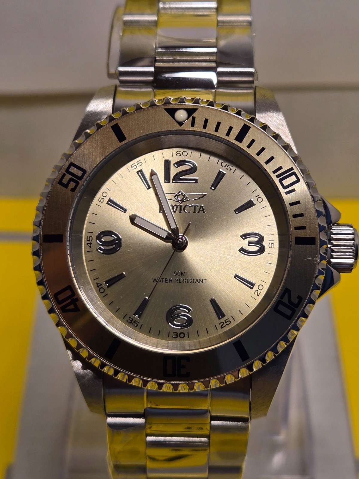Invicta Specialty Rowan Mens Watch – 40mm – Champagne Dial / Bezel Stunning! New