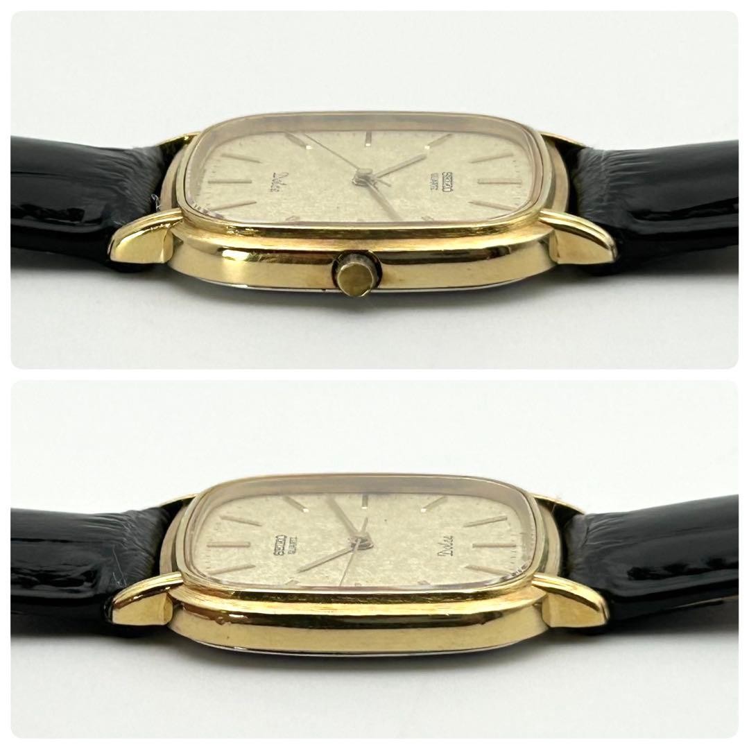 [Men’s, Textured Dial, Working] SEIKO Dolce 6030-5420 Gold