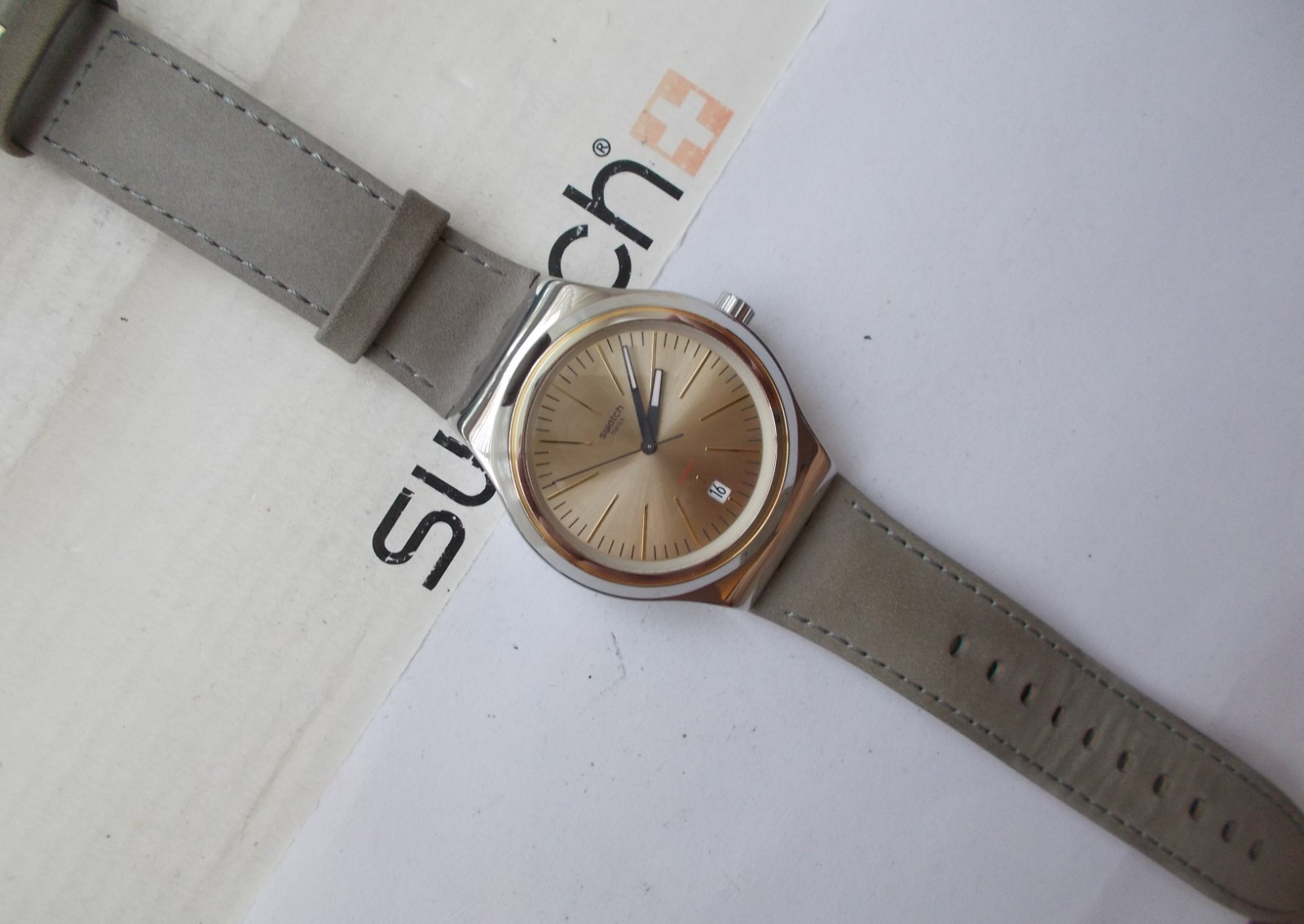 IRONY AUTOMATIC SISTEM51 SWATCH ” SISTEM SAND ” EXCELLENT BOX WOW L@@K RARE