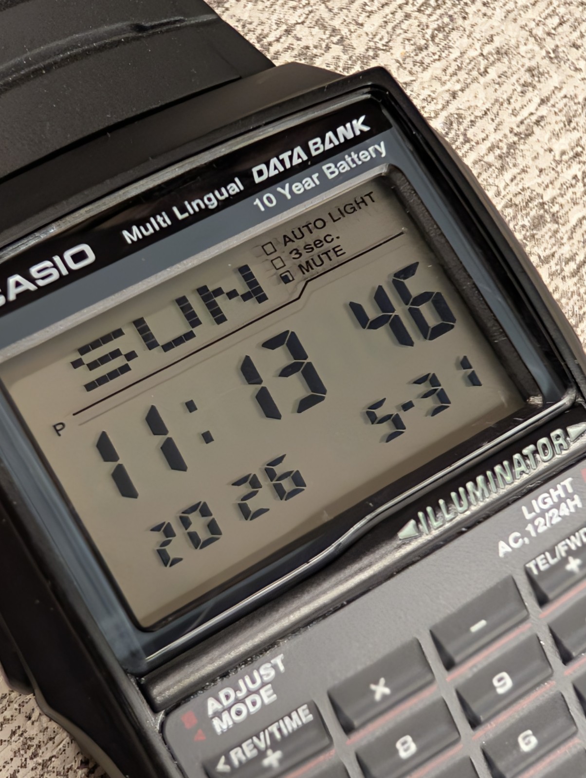 Casio DBC32 Databank Watch Calculator Black