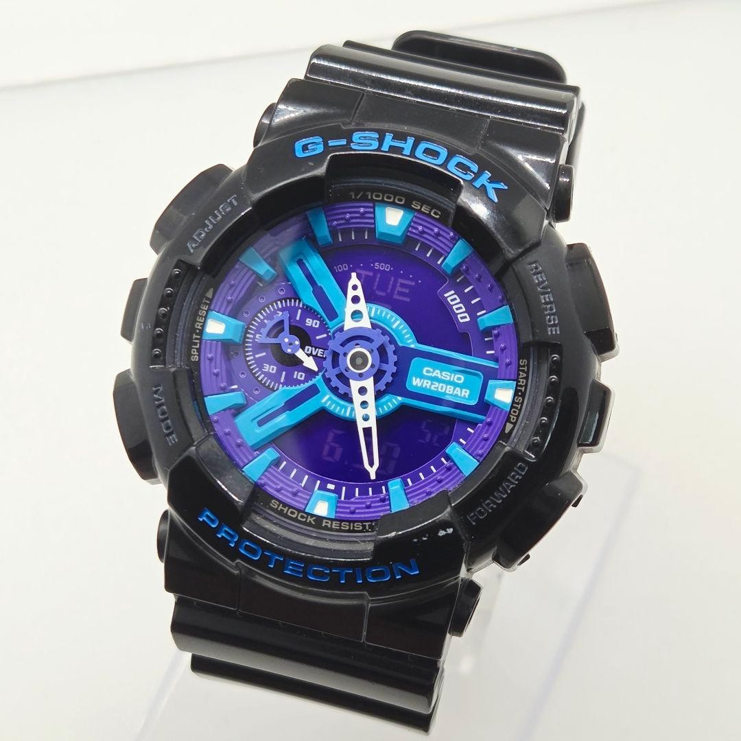 CASIO G-SHOCK GA-110HC-1A Men’s Black x Blue