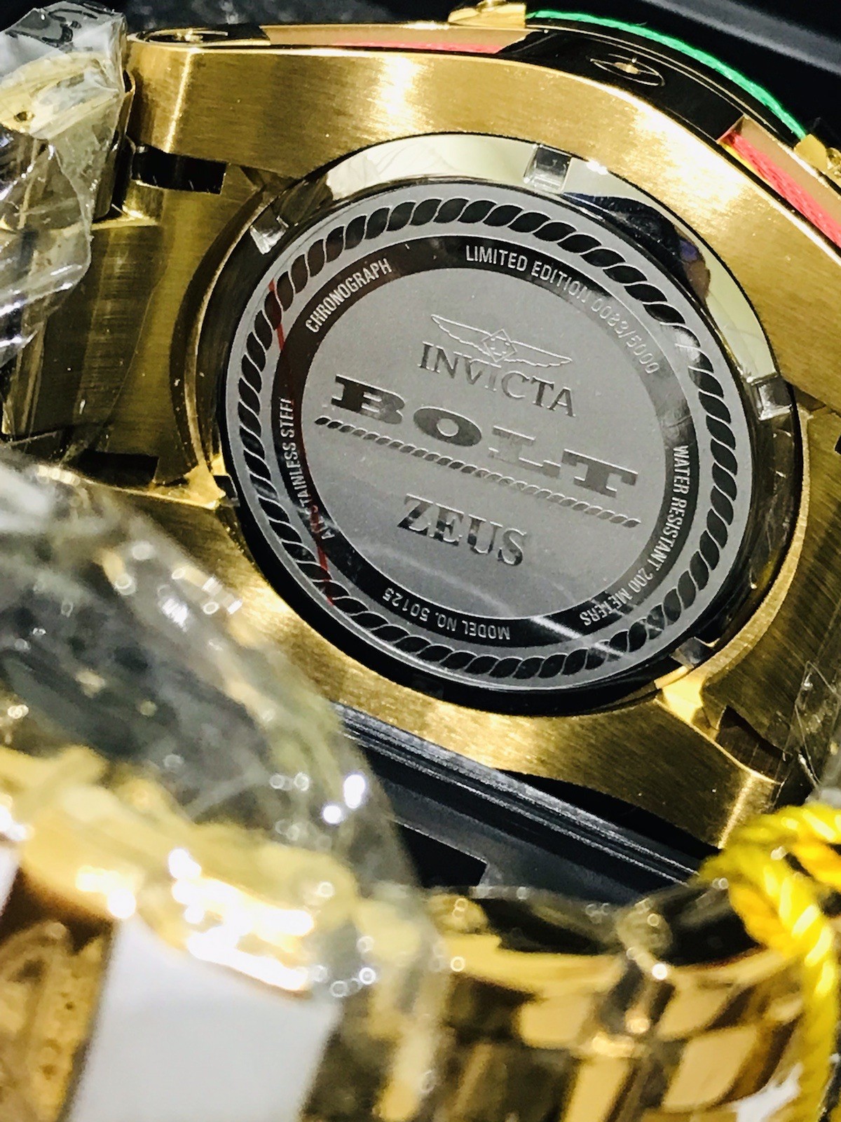 Invicta Bolt Zeus Limited Edition ￼Watch All ￼Gold In Stainless Steel ￼58mm