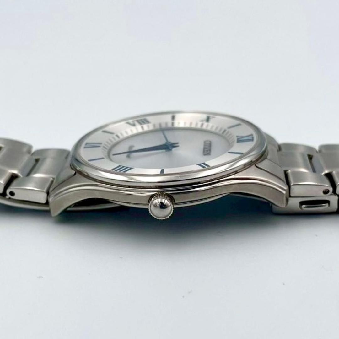 236 CITIZEN Eco-Drive Solar Watch, Round, Men’s, 3 Hands 【USED】