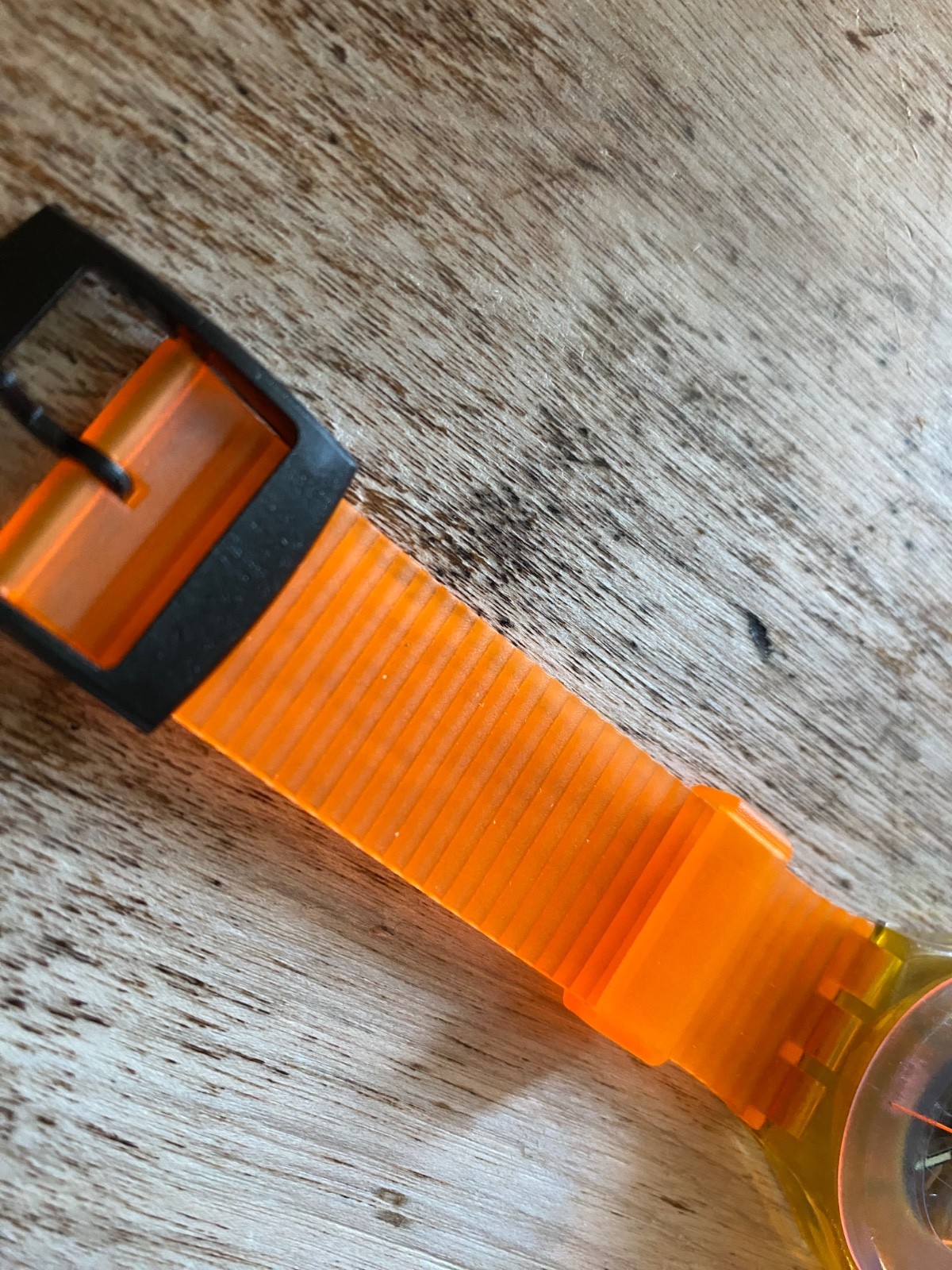 SWATCH -🇨🇭 DARK VADER – GK11O – 1988 ⚡️ – ⚡️New custom Strap [ 34mm ] WOW 🍊