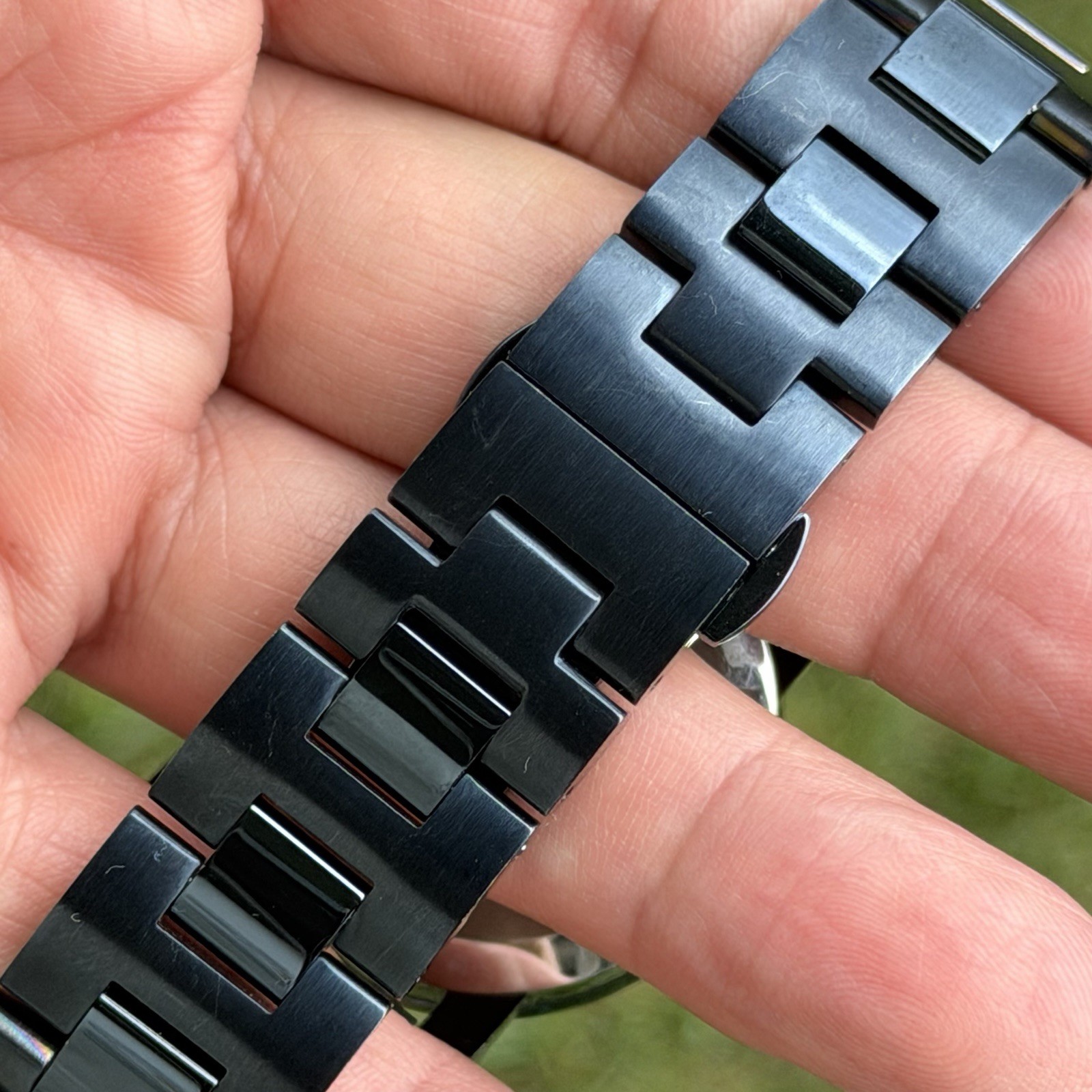 Movado BOLD Dark Blue Ceramic Dark Blue Dial 36mm Watch MB.01.3.14.6037 NEW BATT