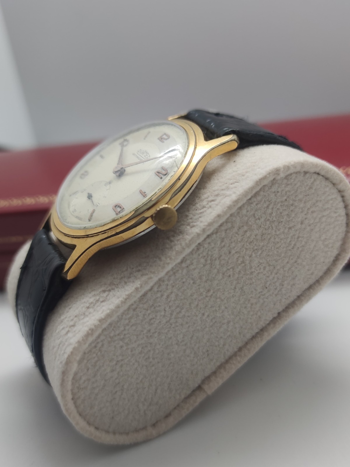 1950s Watch Roamer Manual Wind Style Military Gold Plated Swiss Made For Mens