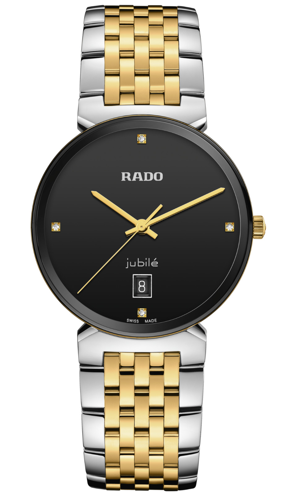 Rado Florence Quartz Black Dial Diamond Stainless Steel Men’s Watch R48912703