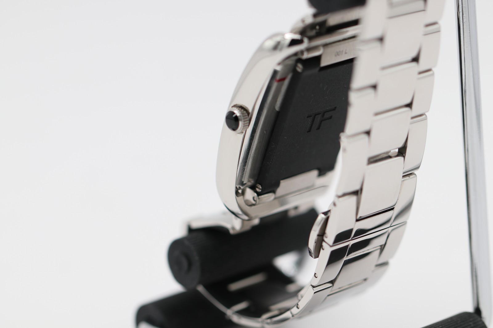 Tom Ford Watch, N.001 Quartz, Black Dial , Stainless Steel Band | MSRP $2,200