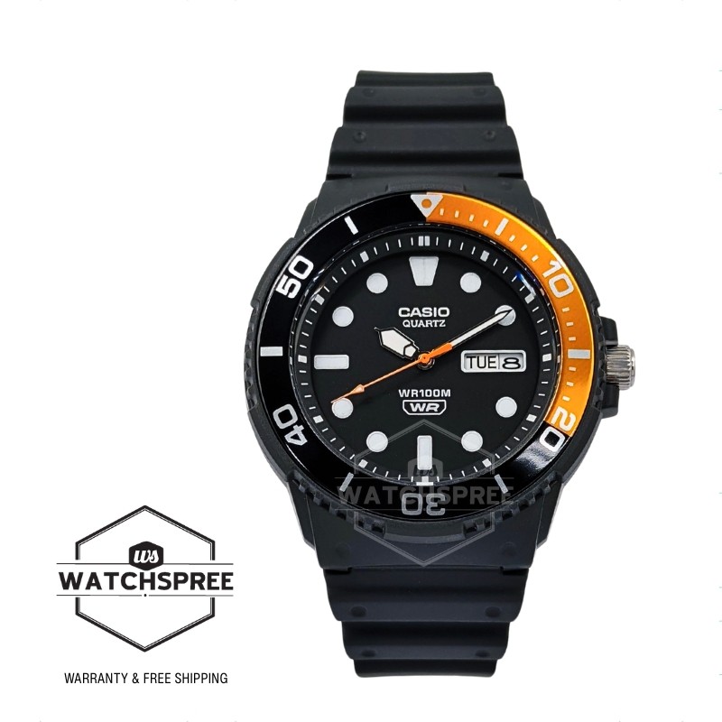 Casio Analog Black Resin Band Watch MRW230H-1E4 MRW-230H-1E4