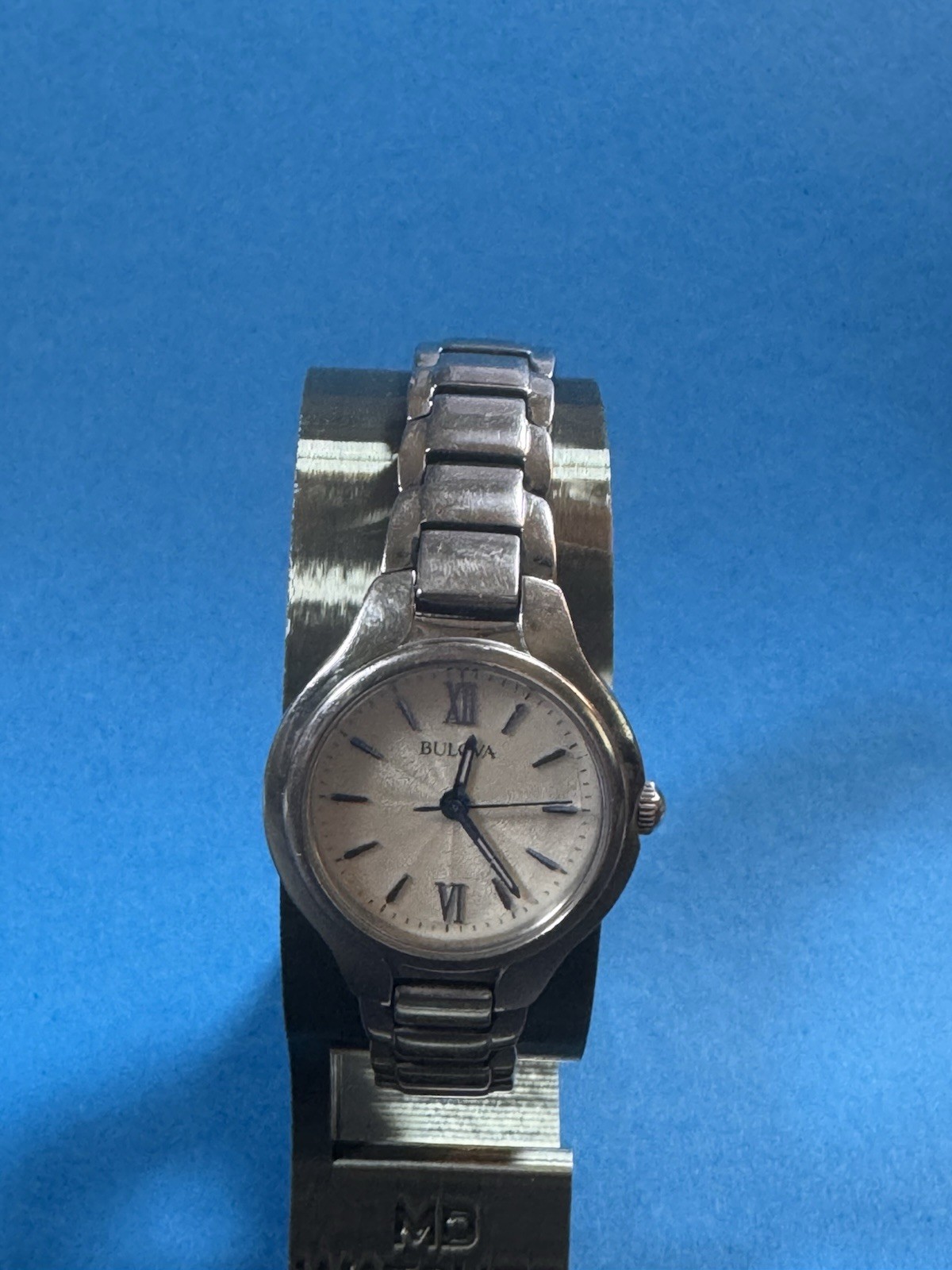 Bulova Women’s Quartz Wristwatch Stainless Steel Bracelet Silver Dial Roman