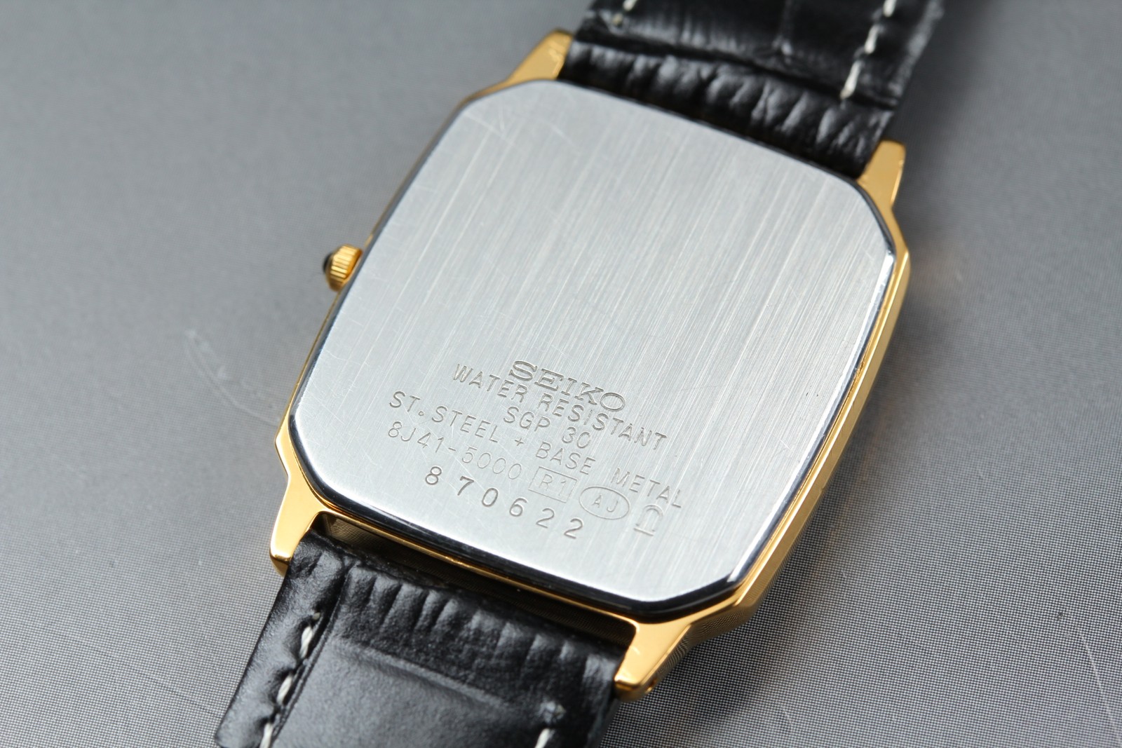 [Near MINT] SEIKO Dolce 8J41-5000 27mm Gold Dial Quartz Men’s Watch from JAPAN