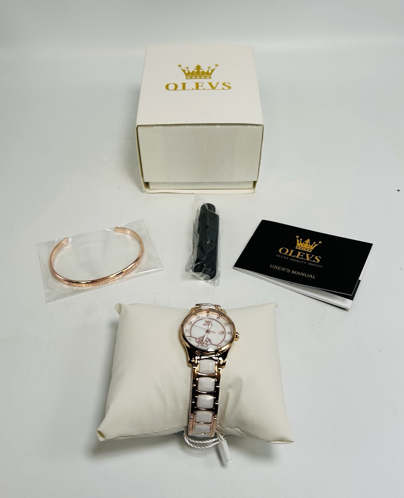 OLEVS Ladies Watch Designer Valentine’s Day Present – Rose Gold – *NEW IN BOX*