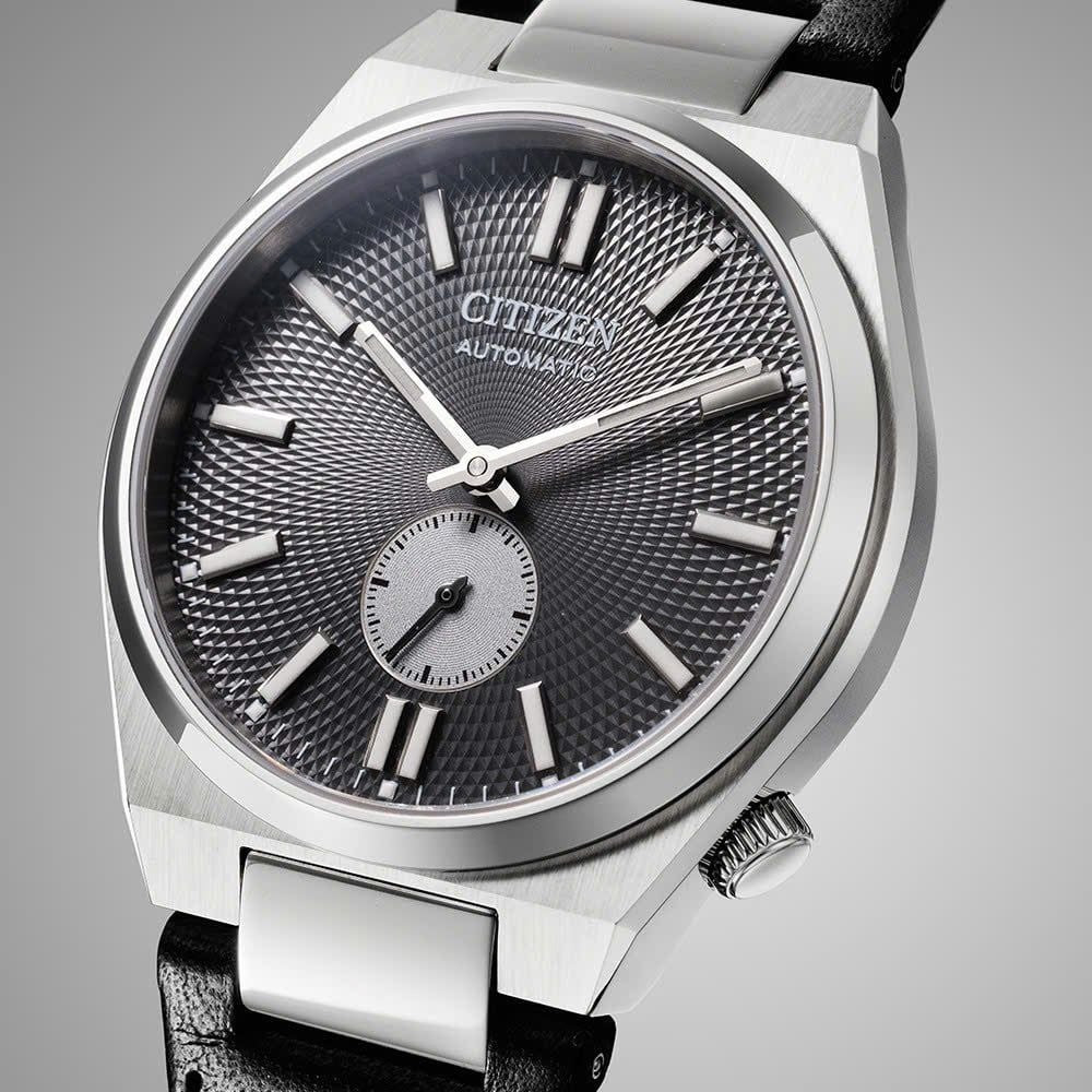Citizen TSUYOSA Small Second Automatic Textured Gray Dial Mens Watch #NK5010-01H