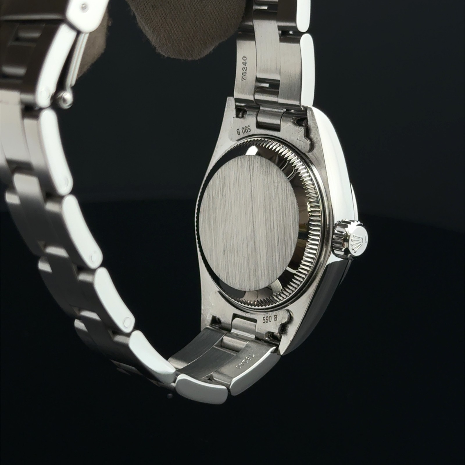 2000 Rolex Oyster Perpetual Date White Arabic Dial Oyster Bracelet 79160 Steel