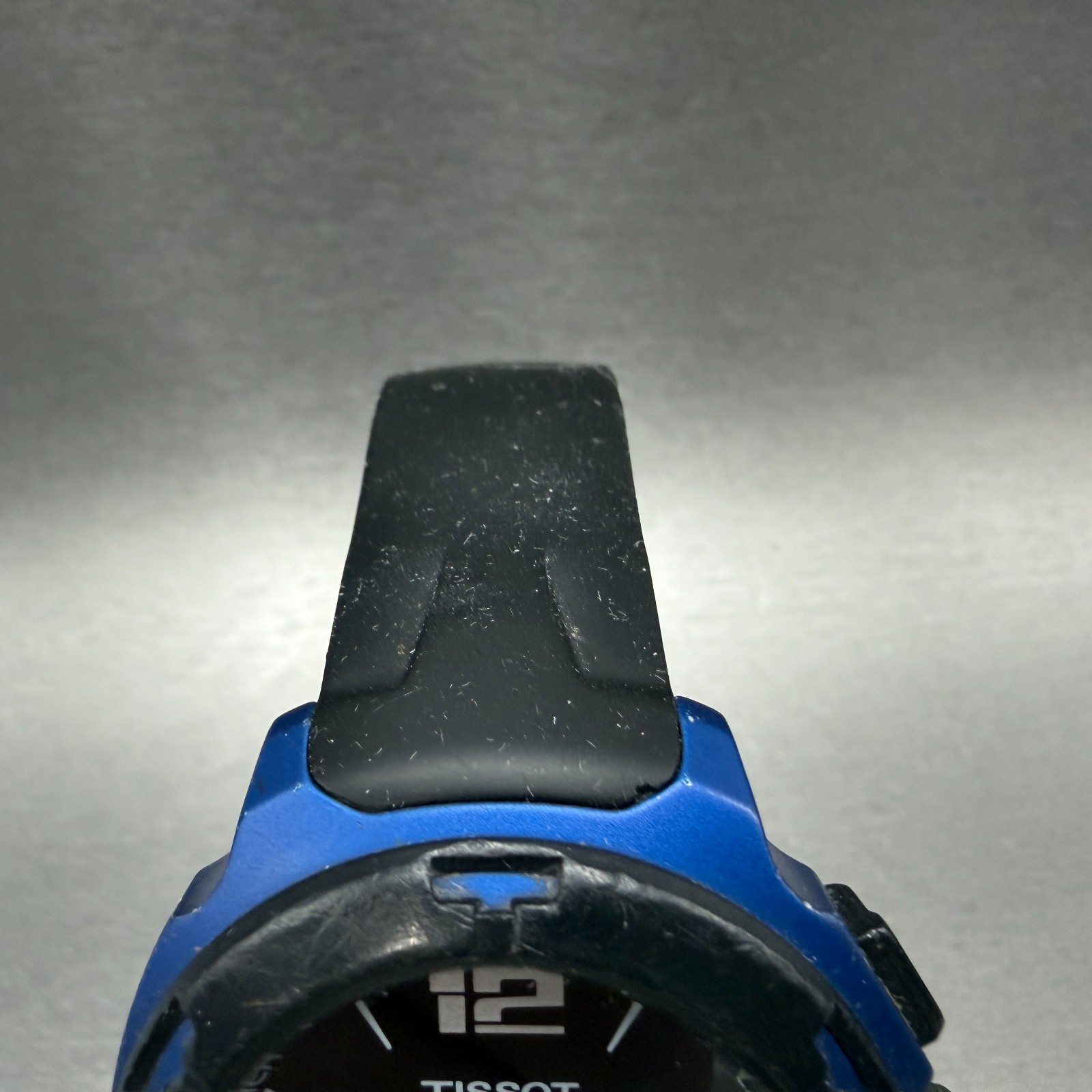 Tissot T-Touch Watch Men 47mm Black Blue Ana Digi Alarm Chrono New Battery W/Box