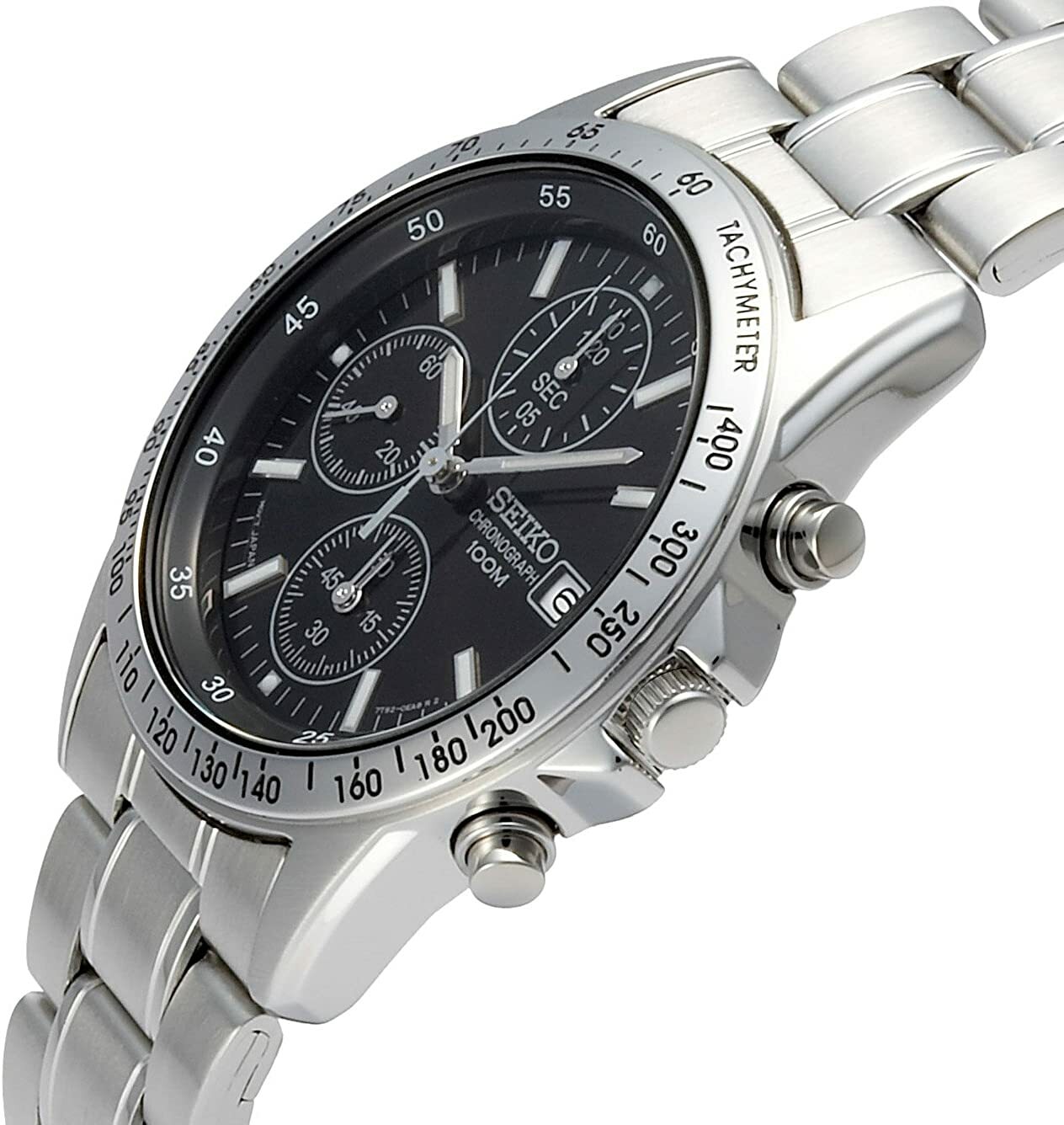 SEIKO Chronograph SND367PC Men’s Watch from Japan New in Box