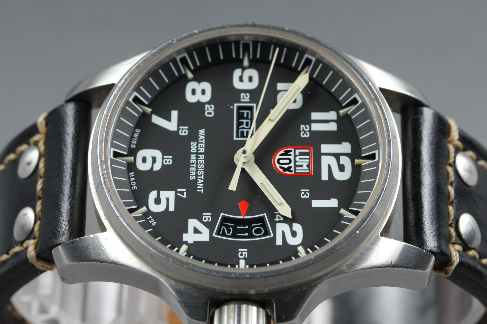 [ EXC+++++ ] LUMINOX Atacama Field 1820 Series 42mm Day/Date Quartz Men’s Watch