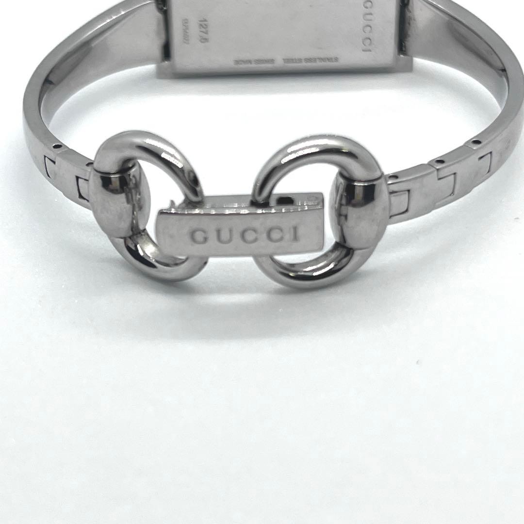 GUCCI G-Frame 127.5 Bangle Quartz Watch Used