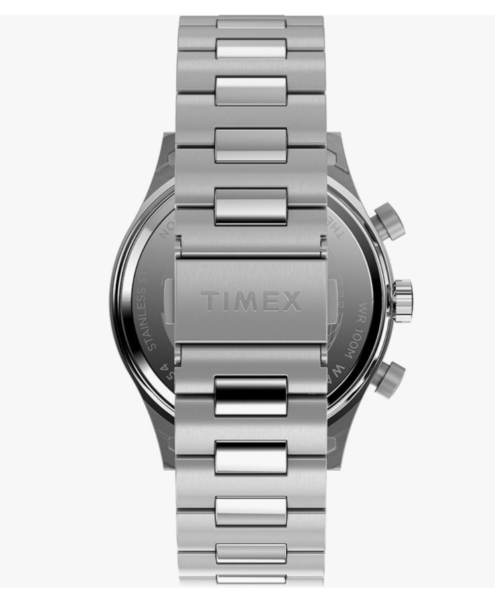 Timex Waterbury Flyback Chronograph 43mm Blue Dial Watch TW2Y29800VQ NEW