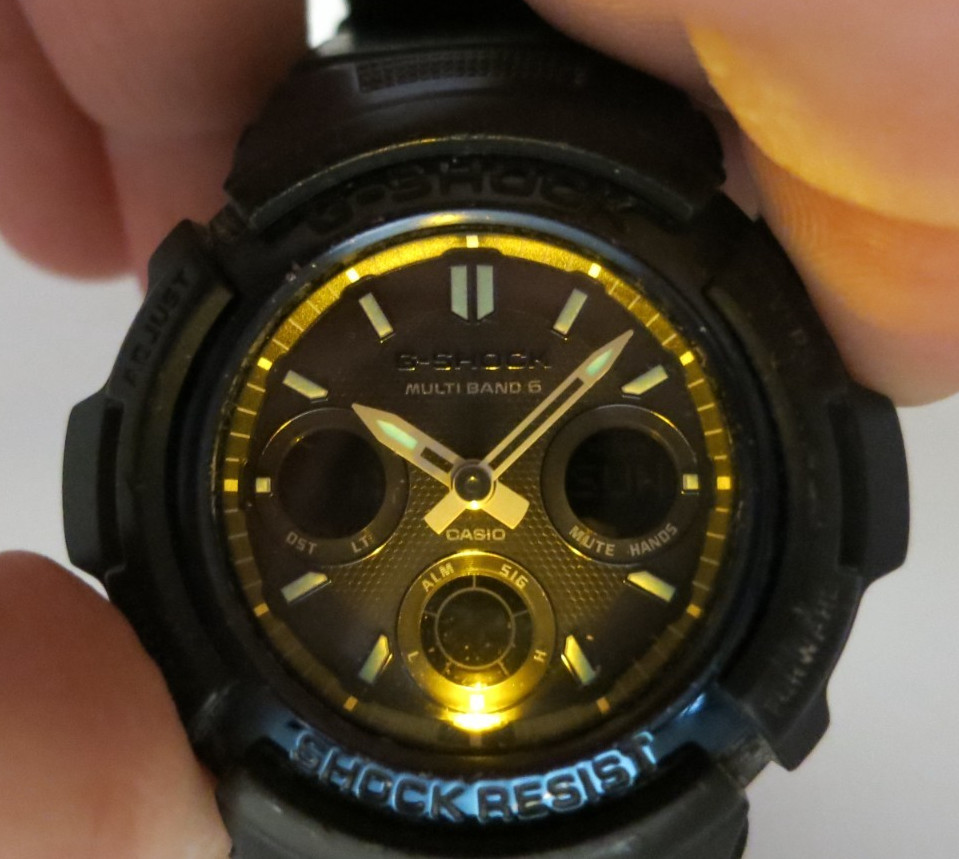 Casio G-Shock Tough Solar Black and Blue AnaDigi Watch – AWG-M100A / AWGM100A-1A