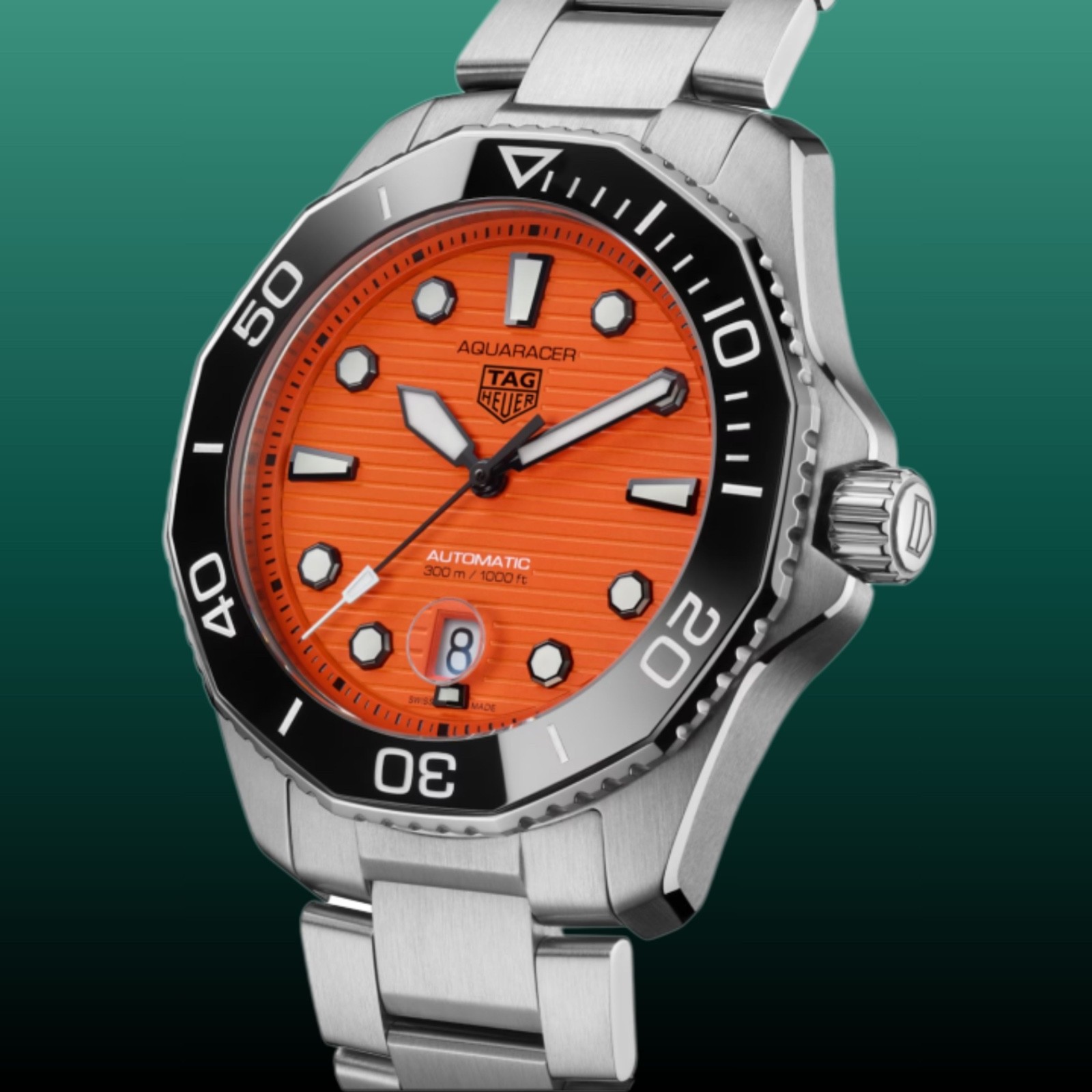 TAG Heuer Aquaracer WBP201F.BA0632 43mm Orange Dial Men’s Watch