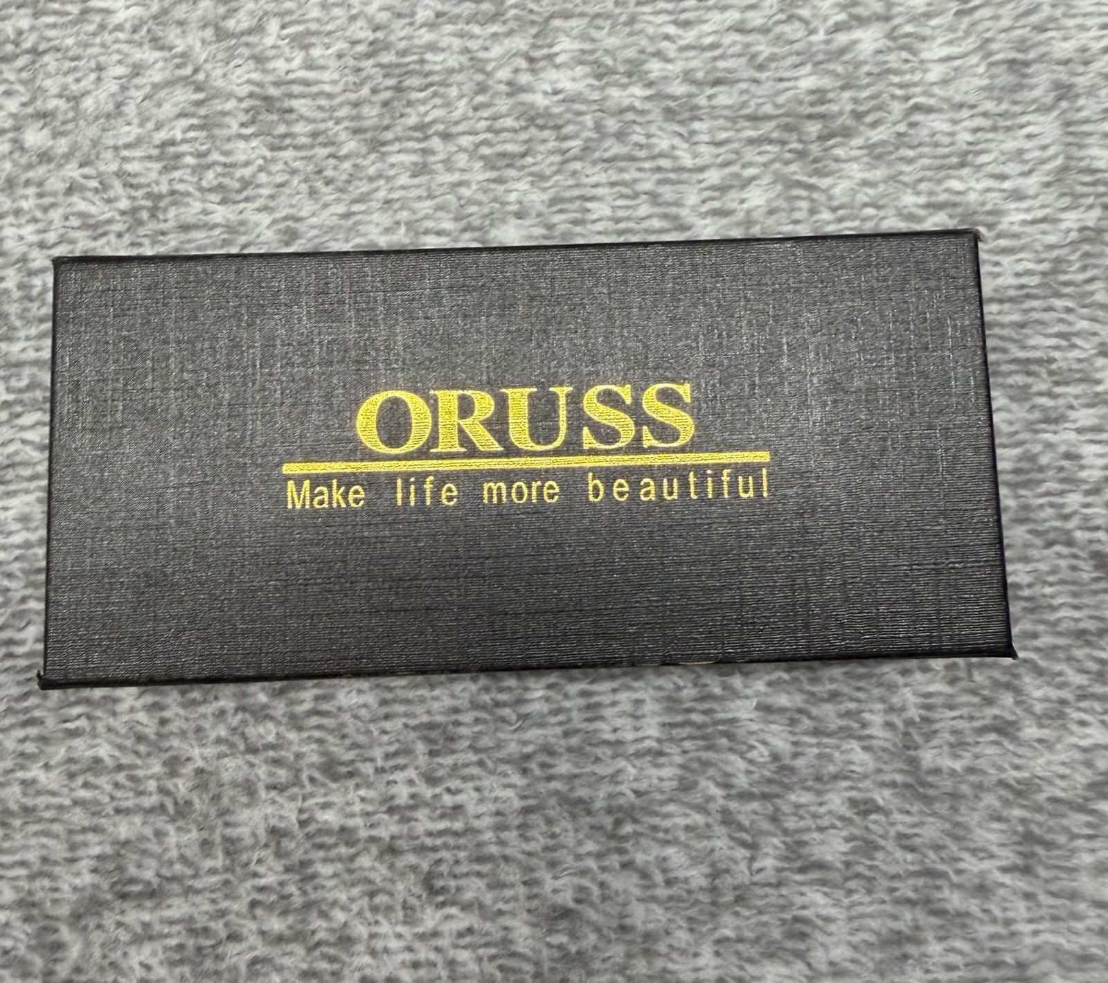 ORUSS 1853 Quartz Chronograph Wristwatch Blue Dial Date Tachymeter SS Bracelet
