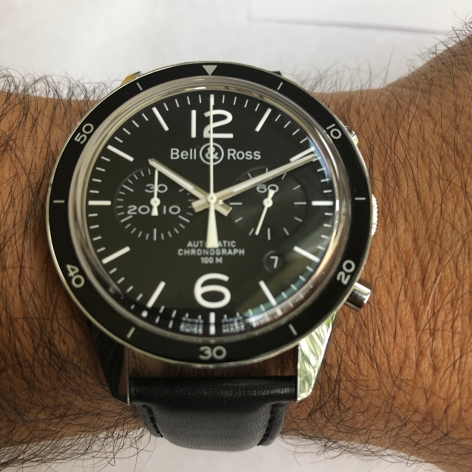 BELL &ROSS BR126-95-SP AUTOMATIC MOVEMENT 42 MM WRIST WATCH CHRONOGRAPH