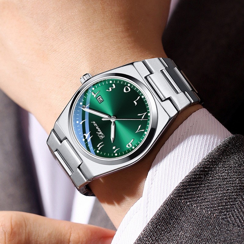 CHENXI Men Eastern Arabic Numerals Dial Luminous Calendar Business Quartz Watch
