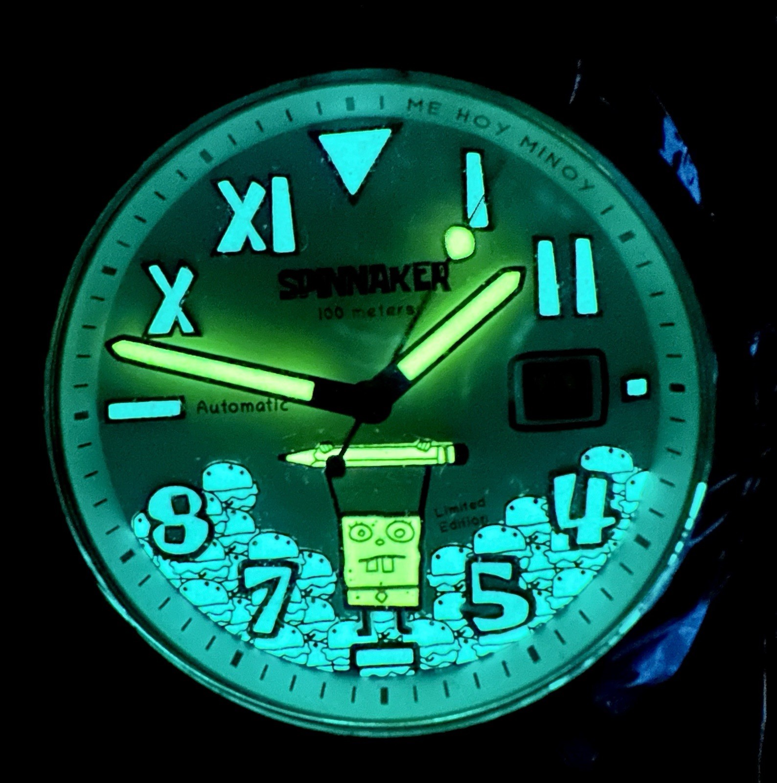 Spinnaker Hull Automatic Watch SpongeBob Doodlebob Limited Edition 400/500