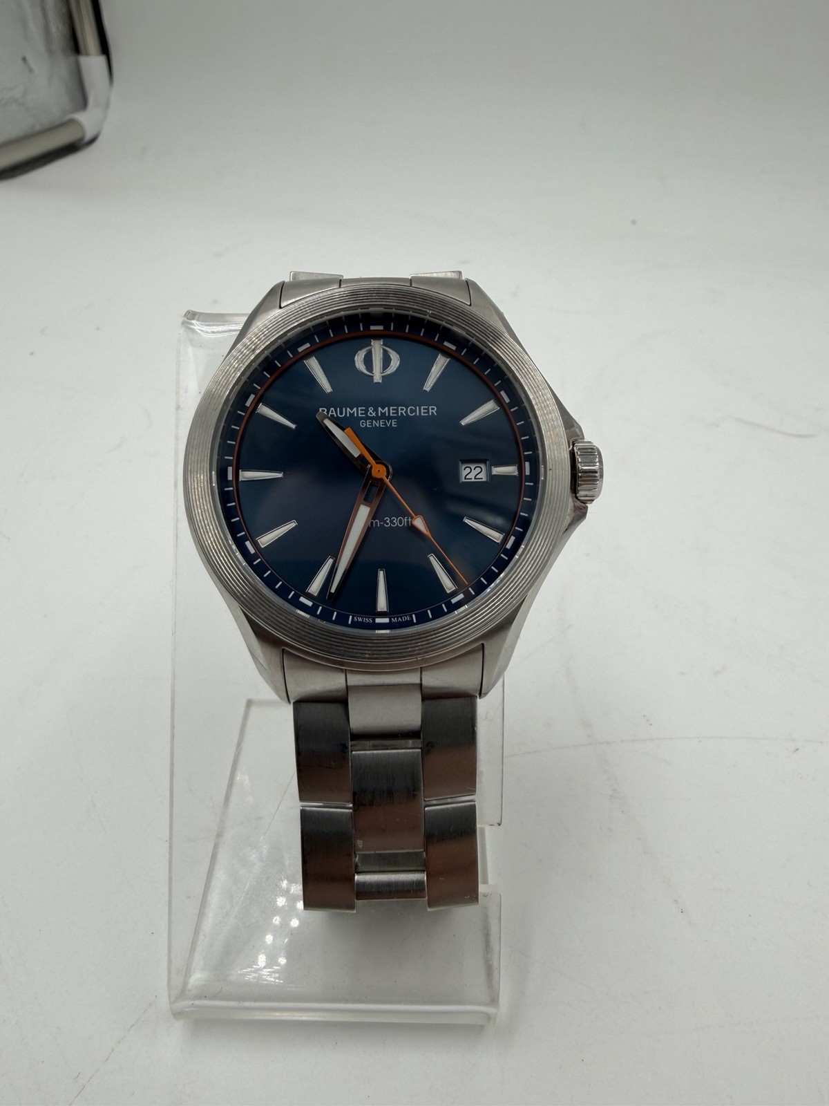 Baume & Mercier Clifton MOA10413 42mm Stainless Steel Quartz Watch