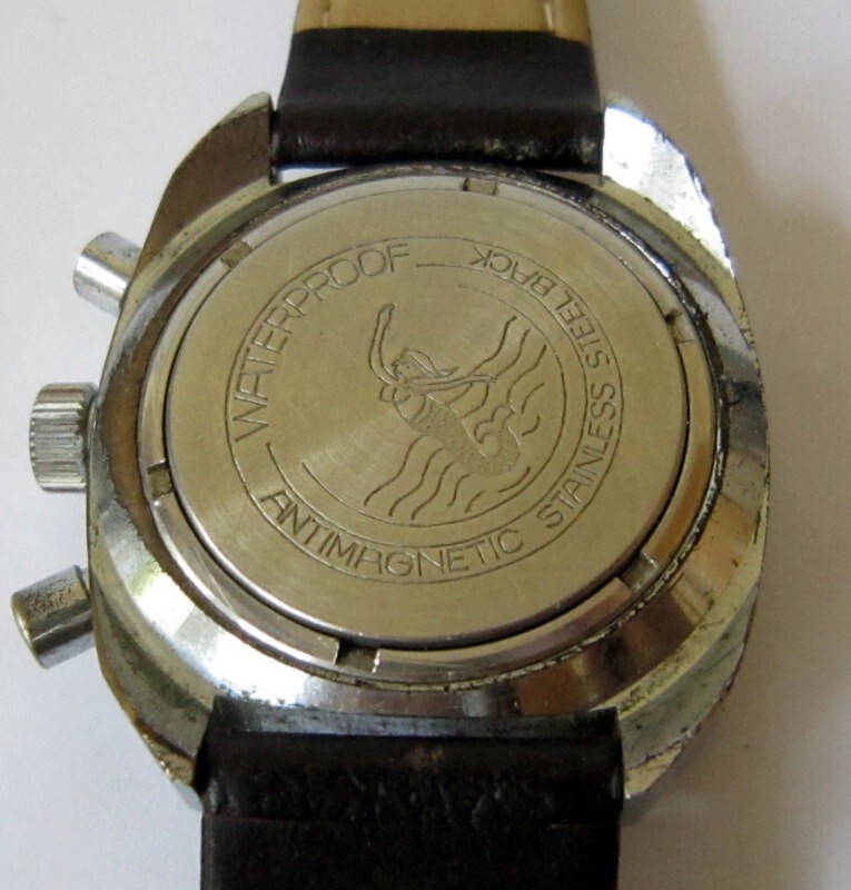 VINTAGE EXCELLENT DDR GERMANY RUHLA FLYBACK DIVER CHRONOGRAPH, SERVICED, 1970’s