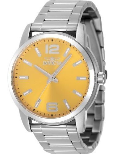 Invicta Celestial 48493 Men’s Watch 43mm Steel Yellow Dial NIB MSRP $495