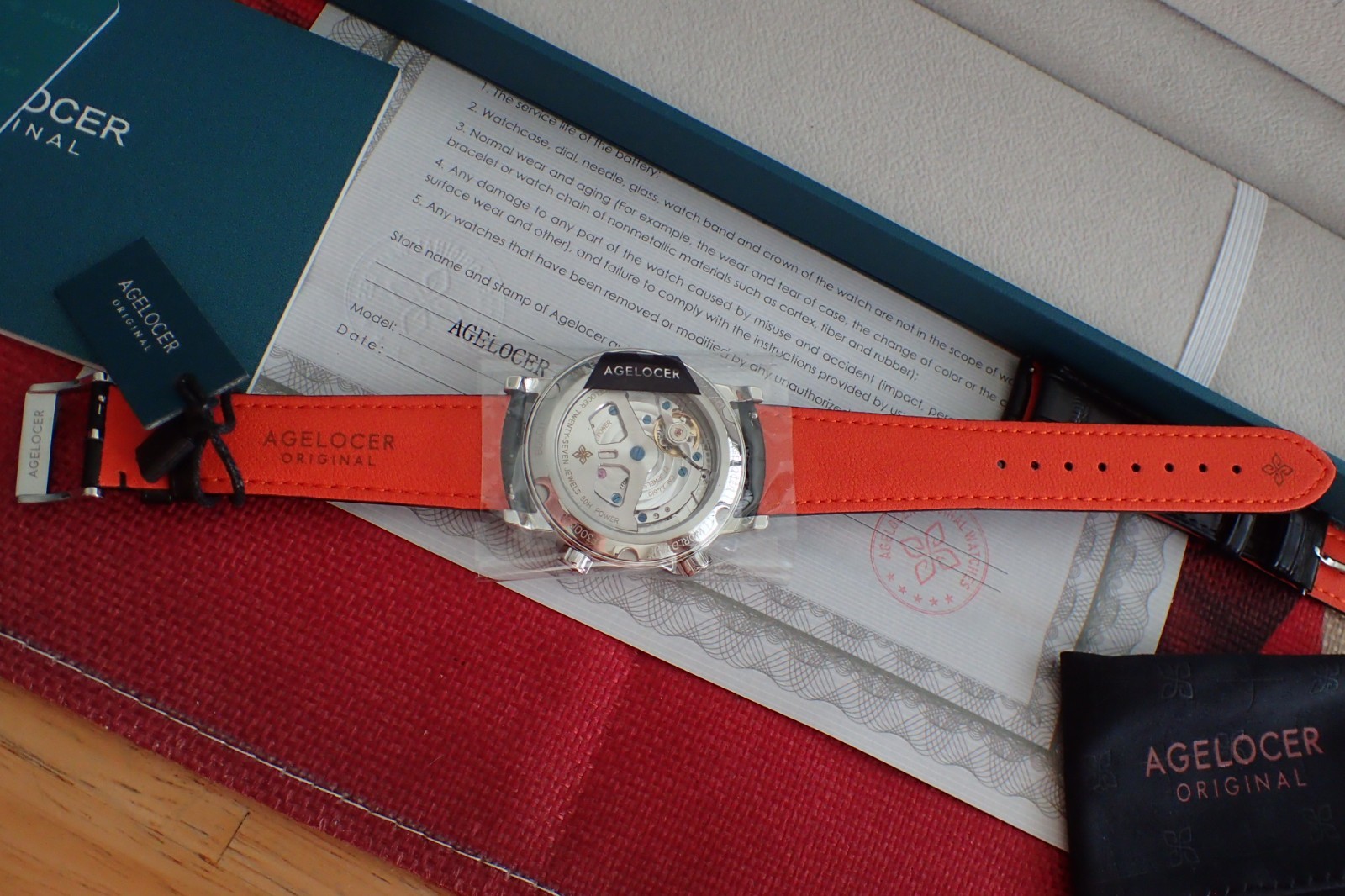 Agelocer World Time Genuine Watch Men’s Luxury Automatic Mechanical Watch