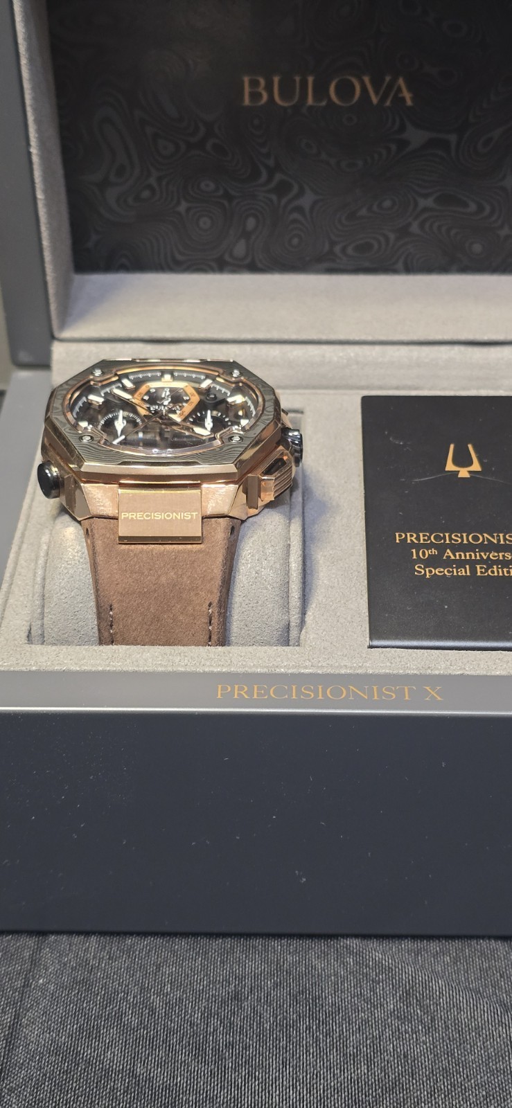 Bulova Precisionist X SE 10TH Anniversary Chrono Rose Gold 98B356