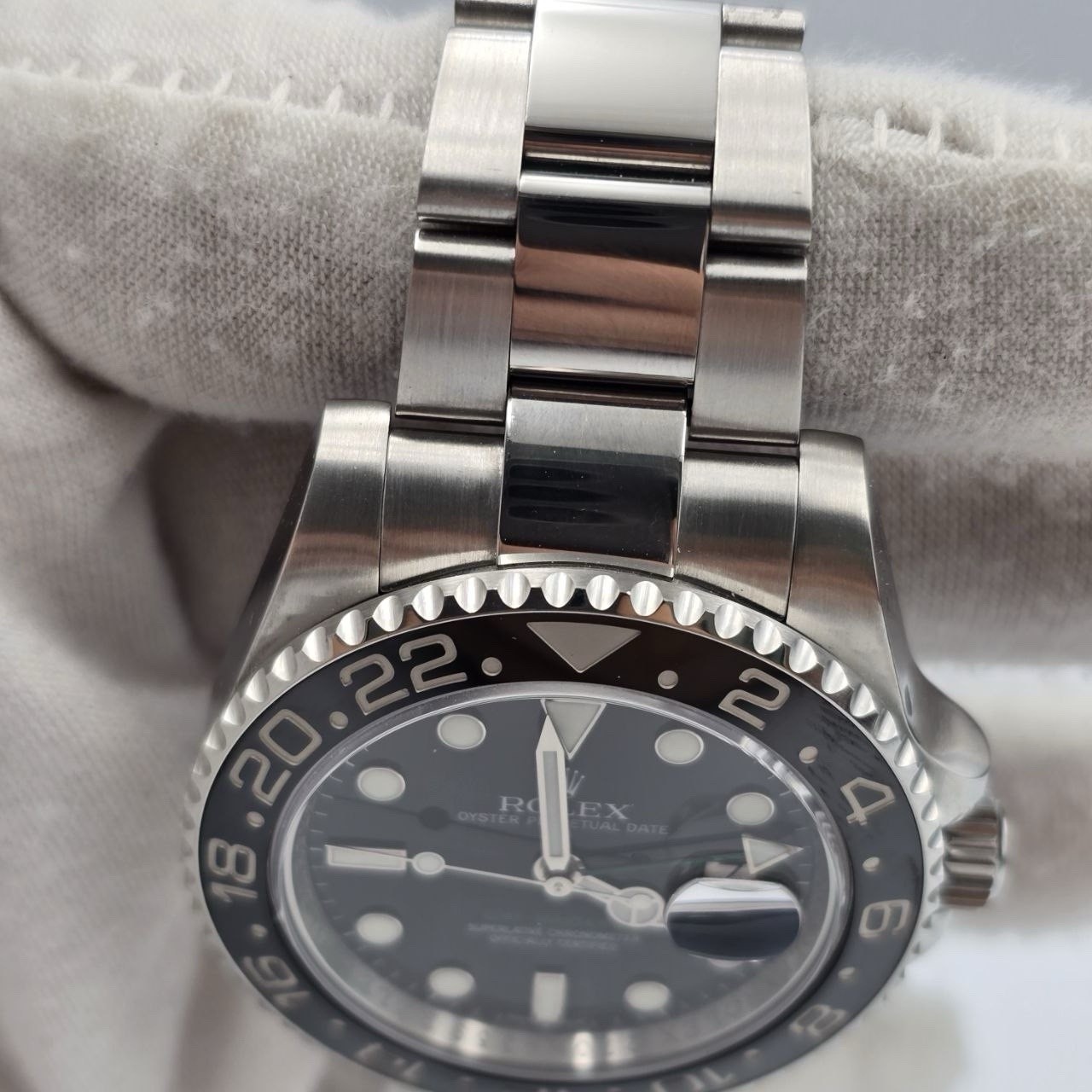 2012 PAPERS Rolex GMT Master II 116710LN Steel Ceramic “Green Arrow” 40mm BOX