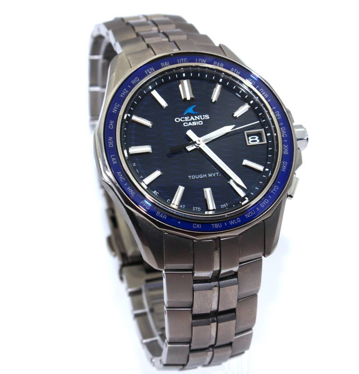 Watch CASIO (Casio) OCW S400 OCEANUS BL Dial Men s Solar Working Model VRW 1736