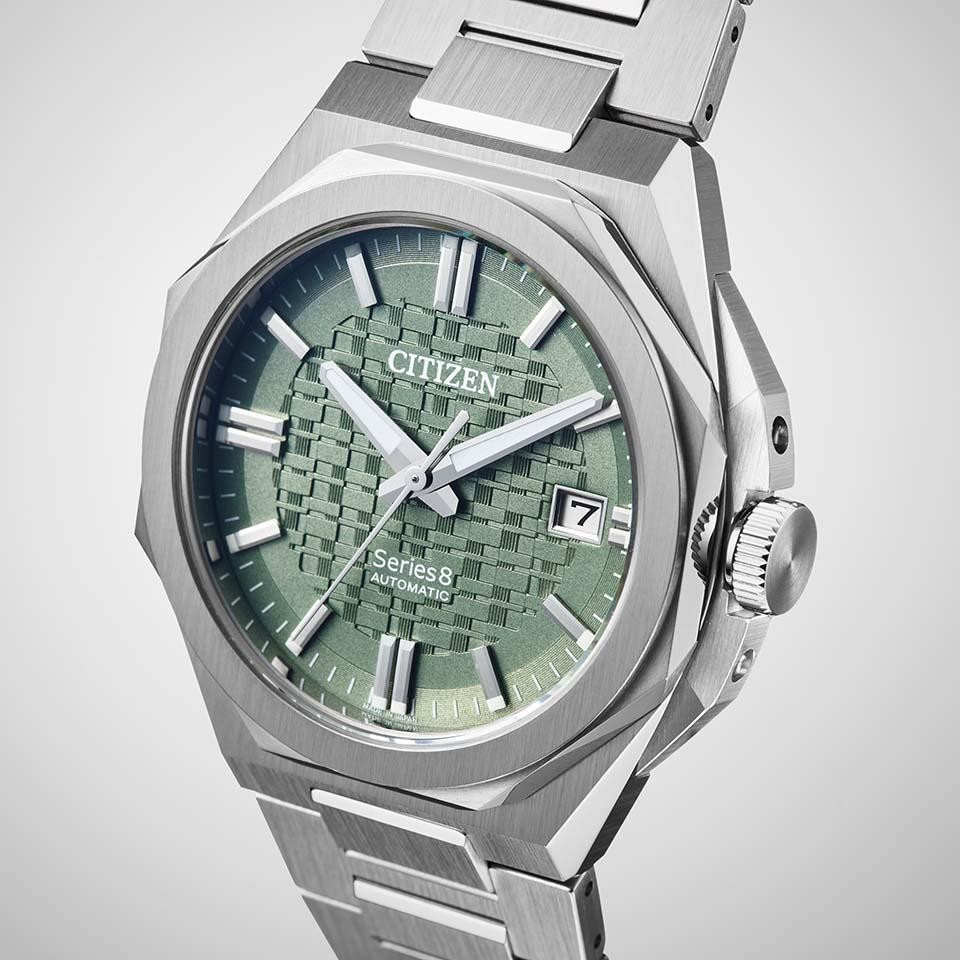 Citizen Series 8 NB6080-51W Automatic Green Dial 39.3mm Watch