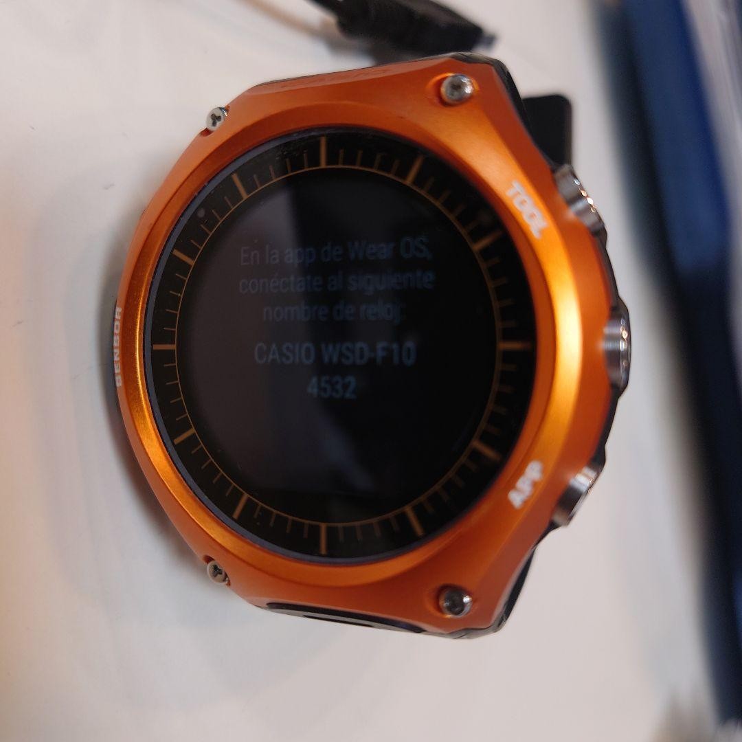 CASIO WSD-F10 Orange Digital Watch