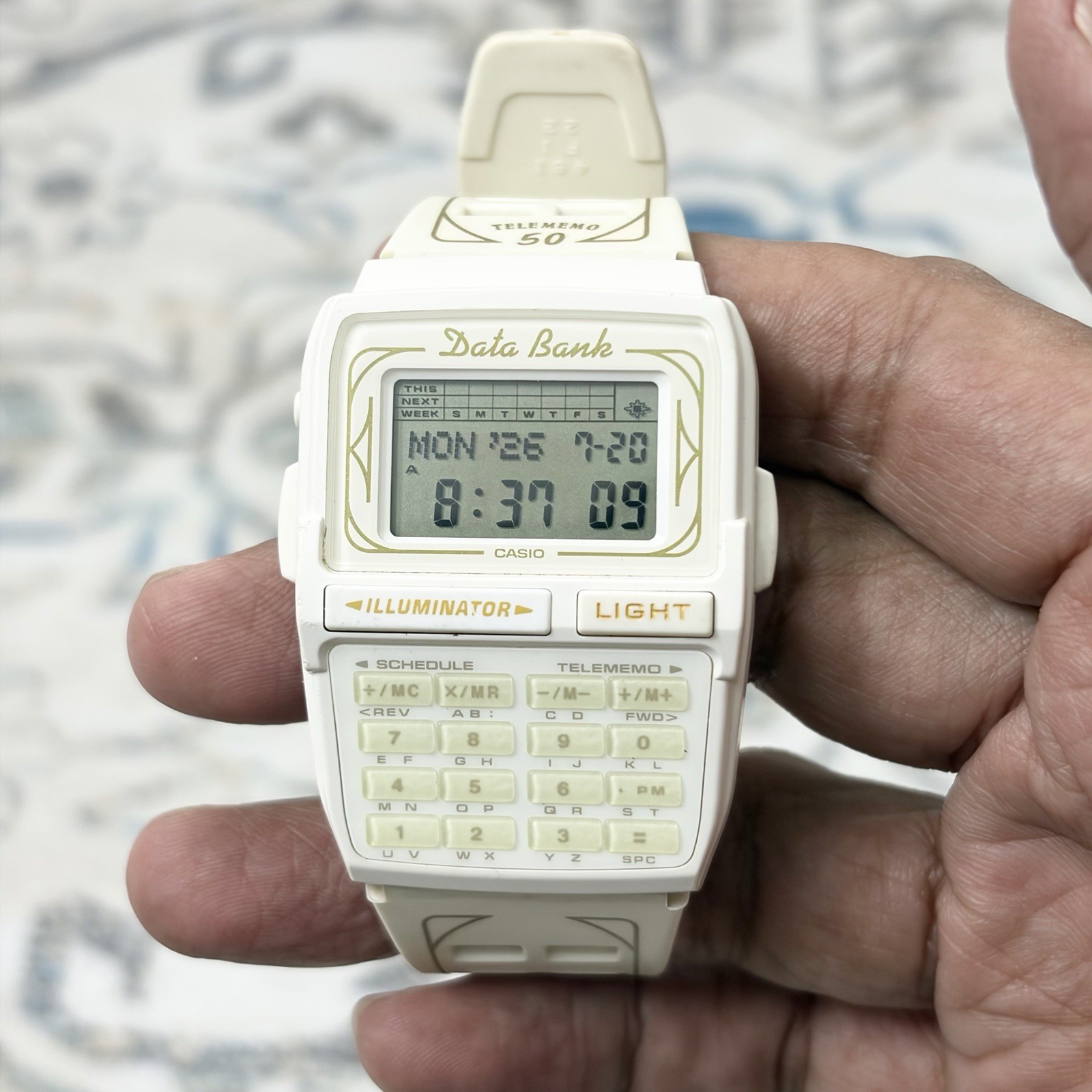 90s Casio Fragment Hiroshi Fujiwara Data Bank DBC-63 Digital Calculator Watch