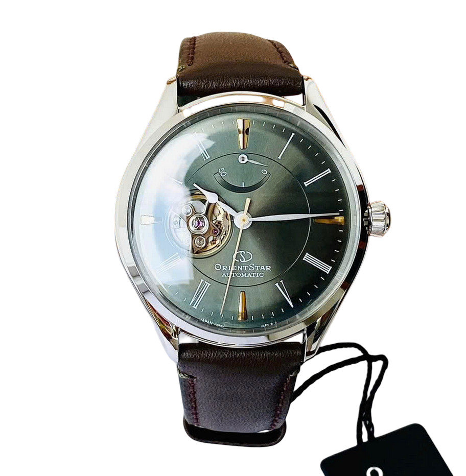 Orient Star Automatic Green Dial Men’s Watch Power Reserve Indicator RK-AT0202E